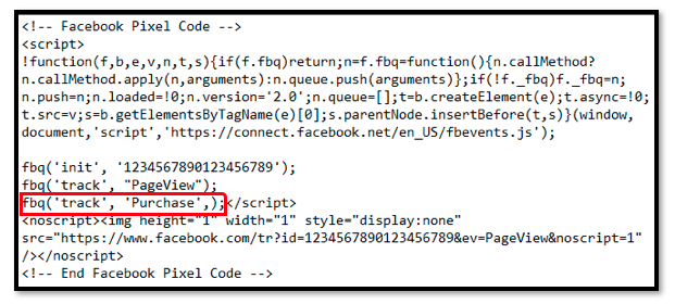Facebook Conversion Pixel 2