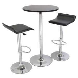 3-Piece+24%22+Pub+Table+Set+with+Chrome+Accents conference booth furniture 